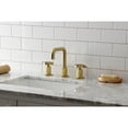 thumbnail image 2 of Kingston Brass KS1417RX Belknap Widespread Bathroom Faucet with Push Pop-Up Drain, Brushed Brass, 2 of 8