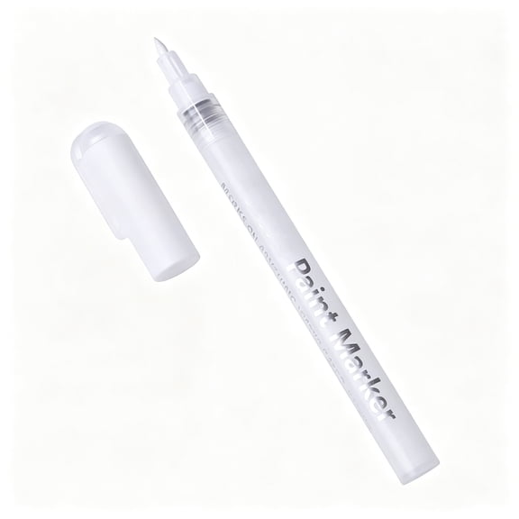 RAGUPEL Quick Dry Nail Polish Pen, White Nail Art Marker for DIY French Manicure, Acrylic Paint Liner Pencil for Drawing Painting, Nail Design Tool for Women and Beginners