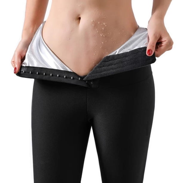 Pantalones De Sauna Para Mujer, Pantalones De Chándal, Pantalones Cortos Adelgazantes De Cintura Alta, Mallas De Ejercicio De Compresión Para Entrenamiento Físico Sweethay OD016222-01