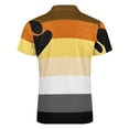 thumbnail image 5 of Bear Brotherhood Pride Flag Men Zipper T-shirt Summer Casual Short Sleeve T-shirt Top, 5 of 7