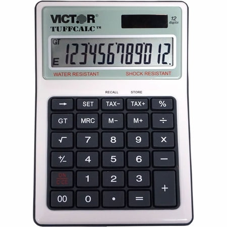 Victor Technology 99901 TuffCalc Calculator, White