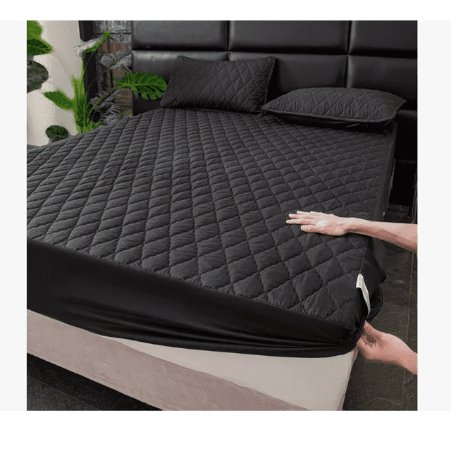 Funda De Colchón Impermeable Antialérgica color negro