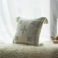 thumbnail image 2 of 16" Throw Pillow Cover with Southwest Tribal Pattern and Corner Tassels, 2 of 7