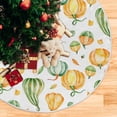 thumbnail image 5 of GZHJMY Thanksgiving Christmas Tree Skirt Thanksgiving Tree Skirt for Holiday Party Home Christmas Day Ornaments 48", 5 of 6