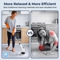thumbnail image 3 of Electric Spin Scrubber, Cordless Power Shower Scrubber with Extendable Handle, 9 Brush Heads, 2 Speeds, 90Min Runtime, Bathroom Cleaning Brush for Tub Tile Floor Glass Car, 3 of 7