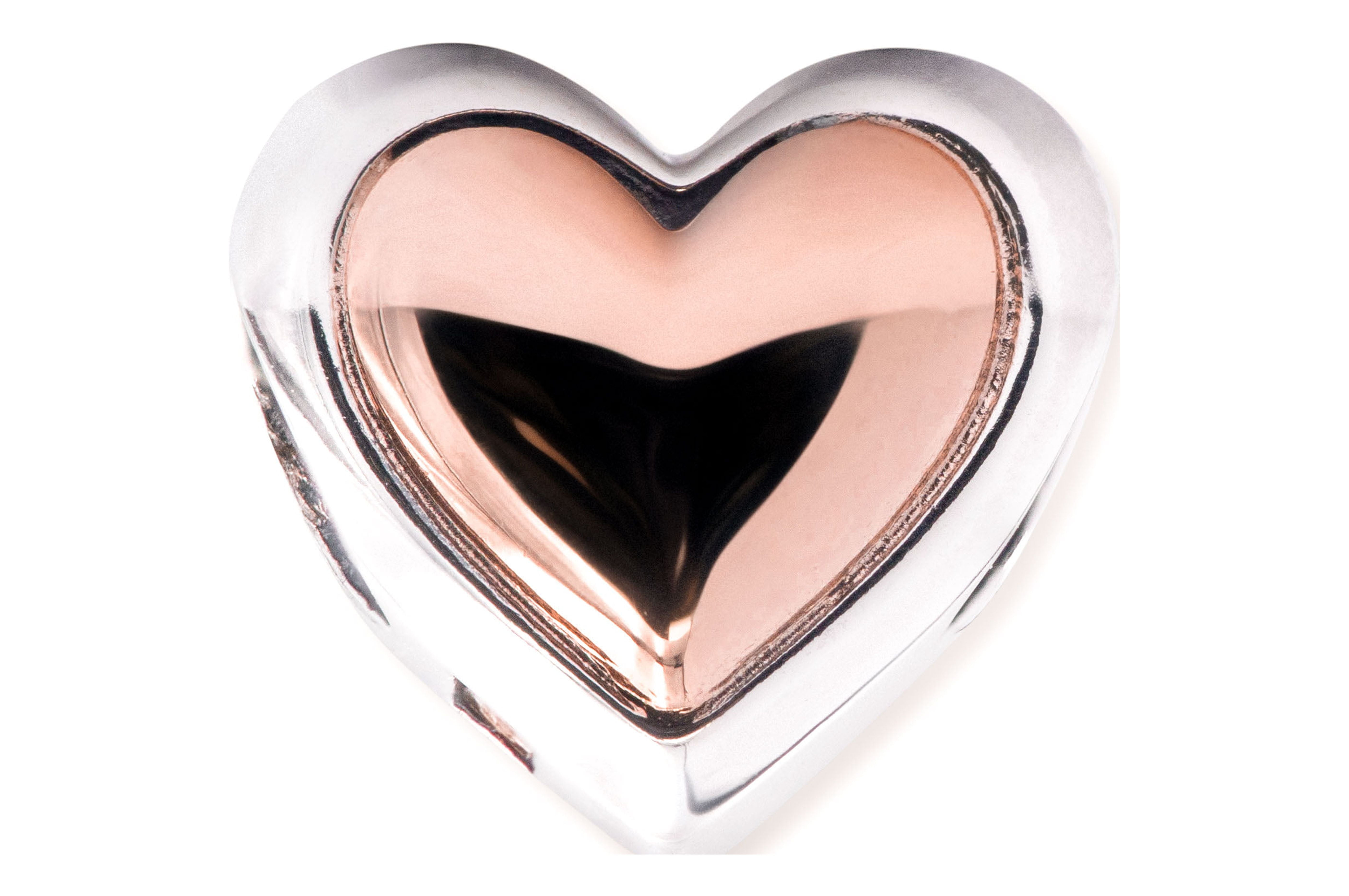 Pandora Domed Golden Heart Charm