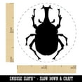 thumbnail image 2 of Horned Dynastid Rhinoceros Beetle Insect Self-Inking Rubber Stamp Ink Stamper - Green Ink - Mini 1/2 Inch, 2 of 7
