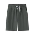 thumbnail image 1 of toraway Men's Solid Color Sports Casual Shorts Loose Fitting Running Training Jogging Capris XXL, 1 of 3