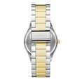 thumbnail image 2 of George Men's Watch: Silver Tone Round Case, Black Dial, 2 Tone Silver/Gold 3 Link Bracelet (FMDOGE052), 2 of 4