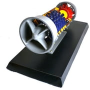 Eisco Labs Turbojet Gas Engine Desktop Model - 20x9 Metal Base, 17 Turbojet Length
