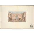 thumbnail image 3 of Ernst Stern 24x18 Black Modern Framed Museum Art Print Titled - Hall in Jourdain's House. I. Bild (1912), 3 of 5