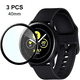 thumbnail image 1 of Piezas Compatible con Samsung Galaxy Watch Active 2 Película Protectora de 40/44 mm, Protector de Pantalla de Borde 3D, Cobertura Completa, Vidrio Templado antiarañazos y sin Burbujas, 1 of 8