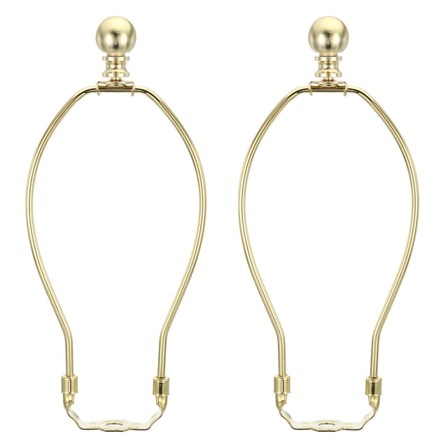 Kit de arpa de lámpara Uxcell de 8.5 pulgadas con soporte de pantalla de lámpara tono dorado 2 juegos