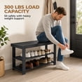 thumbnail image 3 of Alvantor 3 Tier Shoe Rack Bench, Shoe Storage Organizer, Entryway Bench, Perfect for Shoe Cubby, Bathroom Bench, Entryway Organizer, Hallway, 3 of 7