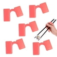 thumbnail image 1 of 5Pcs Chinese Chopsticks Trainer Holder For Adults Beginner Trainers Reusable Training Kids Small Chopstick Helper, 1 of 5