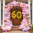 thumbnail image 5 of Gold Number 60 Mylar Foil Balloon 32 inch - Helium or Air Filled Metallic Balloons for 60th Birthday Hbd Party, Anniversary, Graduation Decorations, 5 of 9