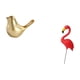 thumbnail image 5 of Figura de pájaros,Figura de pájaro dorado,decoración del hogar,estatua de animal,Estatua de estaca de jardín,Adorno de flamenco para jardín,patio,porche,Estatua de, 5 of 8