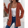 thumbnail image 6 of Zeagoo Women's Zip Up Hoodies Long Fleece Tunic Sweatshirts Casual Oversized Fall Coats Trendy Winter Hoodie, 6 of 6