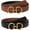 Black/Brown Ripple, variant on AWAYTR Women Reversible Belt - Two-in-One Women Leather Belt for Casual Jeans with Golden Buckle