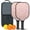 Black-3, variant on Pickleball Paddles Set Of 2, Fiberglass Surface, Sweet Candy Print, 4 Balls & Bag