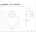 thumbnail image 2 of Kingston Brass BA1164MB Porte-Serviette Vintage, Noir Mat, 2 of 2