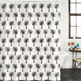 thumbnail image 2 of Palm Tree Bathroom Shower Curtains with 12 Hooks Waterproof Shower Curtain for Stalls and Bathtubs Farmhouse Summer Botanical Green Tropical Plants Decorative Bathroom Privacy Curtain 36x78 Inches, 2 of 9