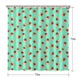 thumbnail image 5 of Pioneer Flower Floral Print Pattern Shower Curtain 72”x72", Bathroom Decorative Shower Curtain Set with 12 Hooks, Waterproof Washable, 5 of 6