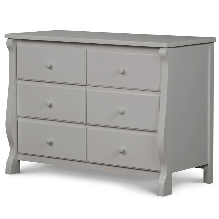 Delta Children Universal 6 Drawer Dresser, Greenguard Gold Certified, Gray  - Walmart.com