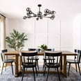 thumbnail image 4 of RRTYO Modern Large Bubble Sputnik Chandelier in Black or Gold for Dining Room Black Black Smoked Glass Painted Painted, 4 of 5