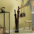 thumbnail image 5 of Black Round Horizontal Design Umbrella Holder Stand for Indoor and Outdoor with Drip Water Tray, 5 of 7