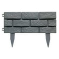 thumbnail image 4 of Las cercas grises plásticas desmontables 4pcs imitaron el marco de piedra del jardín y el borde del césped, 4 of 5