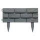 thumbnail image 4 of Las cercas grises plásticas desmontables 4pcs imitaron el marco de piedra del jardín y el borde del césped, 4 of 5