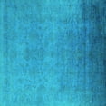 thumbnail image 1 of Ahgly Company Indoor Square Persian Turquoise Blue Bohemian Area Rugs, 4' Square, 1 of 4