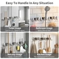 Broom Holder Wall Mount, HeavyDuty Stainless Steel High Strength Anti