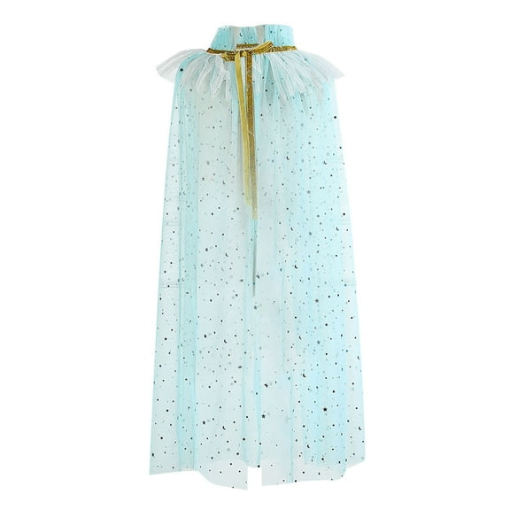 TAIAOJING Kids Lace Cape Toddler Girls Lace Up Cape Party Robe Holiday Party Tulle Princess Cloak Fall Winter Shacket Coat