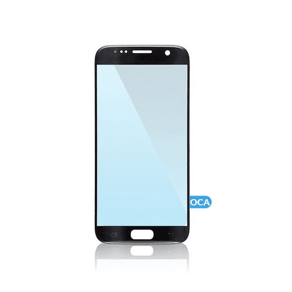 Replacement Front Glass With OCA Pre-Installed Compatible With Samsung Galaxy S7 (Black)