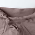 thumbnail image 6 of Women's Casual Pants, Cropped High Waisted Straight Leg Trousers with Pockets, Loose Fit Stretchy Work Pants for Yoga, Office, Casual Wear and Daily Outfits-Coffee, 6 of 8