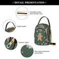 thumbnail image 4 of FORMRS Crossbody Bag for Women Quilted Travel Shoulder Cell Phone Purse with Chain Strap Handbag, Christmas Gingerbread, 4 of 7