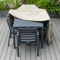 thumbnail image 6 of LeisureMod Chelsea 98.6"W Outdoor Mid-Century Vinyl Furniture Cover in Brown, 6 of 11