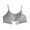Gray, variant on Girls' Sports Bra Teenage Girls Bra Developmental Cotton Underwear Breathable Sports Bra(12-18Y)