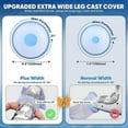 thumbnail image 4 of Housse de Protection Imperméable pour Jambes Larges pour Douche avec Fond Antidérapant pour Plaies Chirurgicales comme Montré, 4 of 5