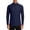 Dark Blue, variant on Quarter Zip Pullover Men Running Shirt Long Sleeve Moisture Wicking Quick Dry Athletic Workout Shirts with Zipper Pocket Big and Tall Size 4XL Gray