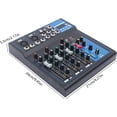 thumbnail image 2 of Anqidi Professional 4 Channel Digital USB Audio Interface Bluetooth Studio DJ KTV Mixer Sound Board Console 110V, 2 of 12