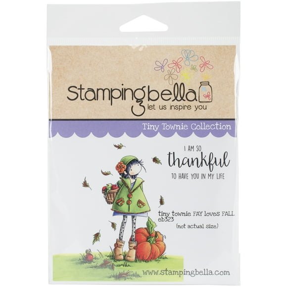 Stamping Bella Cling Stamp 6.5"X4.5"-Tiny Townie Fay Loves Fall