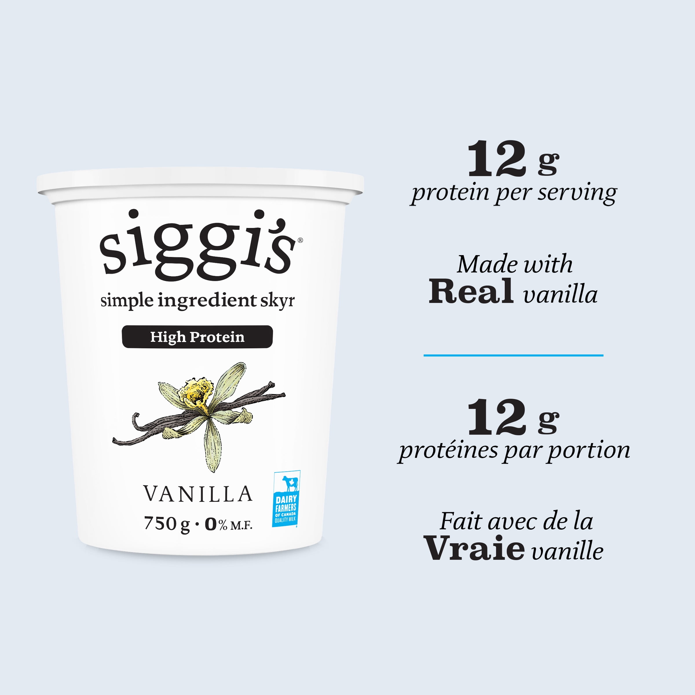 siggi's Vanilla Skyr Yogurt, High Protein, 0%