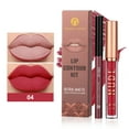 thumbnail image 1 of onlyliua Liquidación Del Día Ofertas Prime Brillo de Labios + Delineador de Labios, 2 Juegos, No Es Fácil de Colocar En La Taza, Brillo de Labios Mate, Delineador de Labios Giratorio, 1 of 2