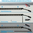 thumbnail image 2 of LED Safe Lighting Kit, (6) 12 Inch Linkable Light Bars + Motion Sensor, for Under Cabinet, Gun Safe, Locker, Closet, Under Counter, Shelf, Showcase, 3000K/4000K/5000K Selectable, 2 of 8