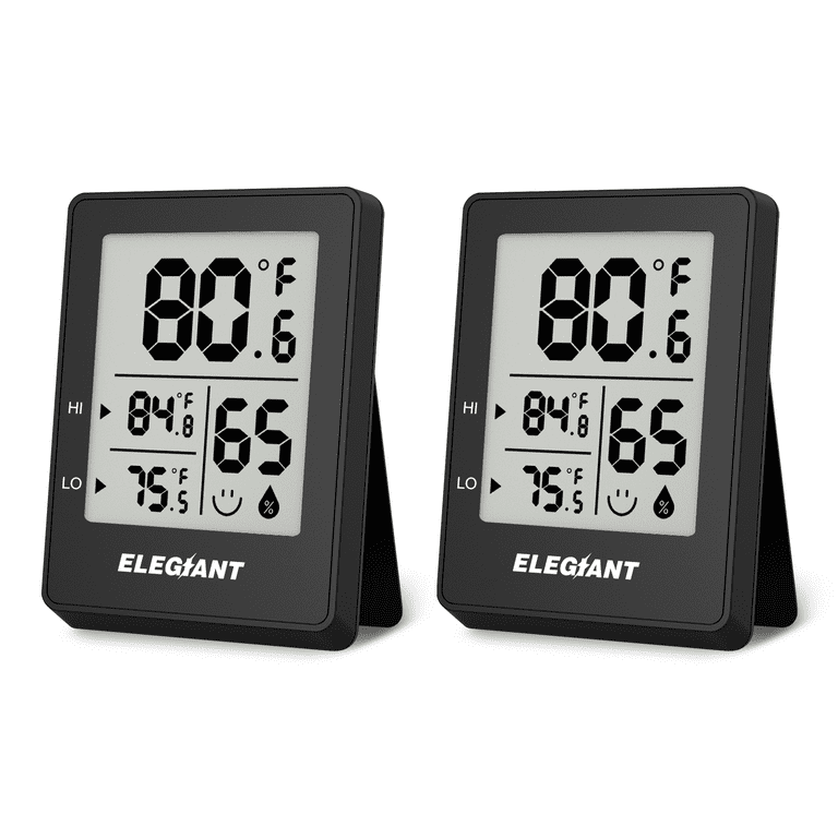 AMIR Upgraded Indoor Outdoor Thermometer, Digital Hygrometer Thermometer  with 3 Wireless Sensors, Room Thermometer Humidity Meter with LCD  Backlight