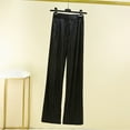 thumbnail image 2 of BLVB Summer Pants for Women Thin High Waisted Wide Leg Pants Casual Loose Solid Color Lounge Trouser, 2 of 3