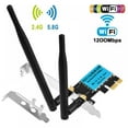 thumbnail image 1 of USB WiFi Adapter 1200Mbps, USB 3.0 Wireless Network Adapter WiFi Dongle for PC Desktop Laptop with Dual Band 2.4GHz/300Mbps 5GHz/867Mbps,Support Windows10/8/8.1/7/Vista/XP/2000,Mac OS, 1 of 9